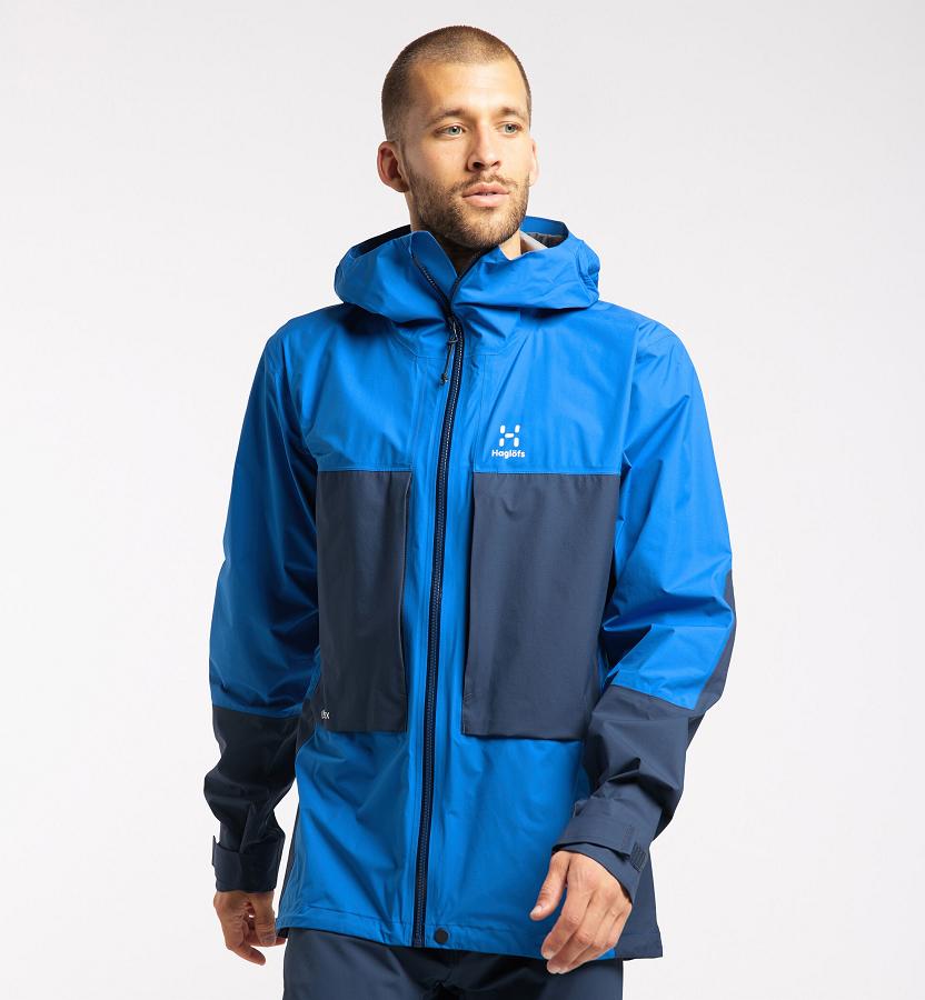 Haglöfs Mens Roc Sheer GTX Ski Jacket Blue New Zealand 42038XSIO